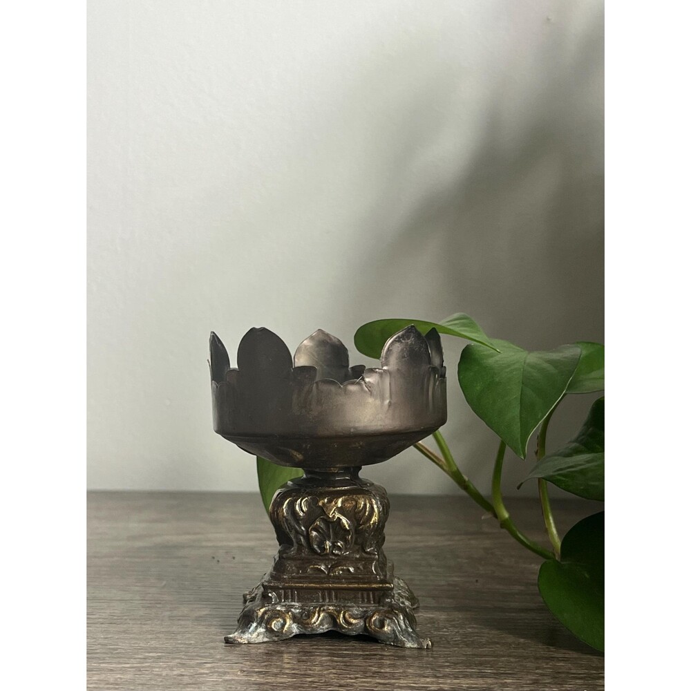 Vintage Ornate Footed Candle Holder